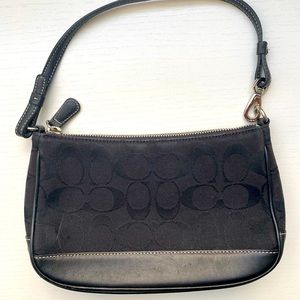 Coach small black shoulder bag